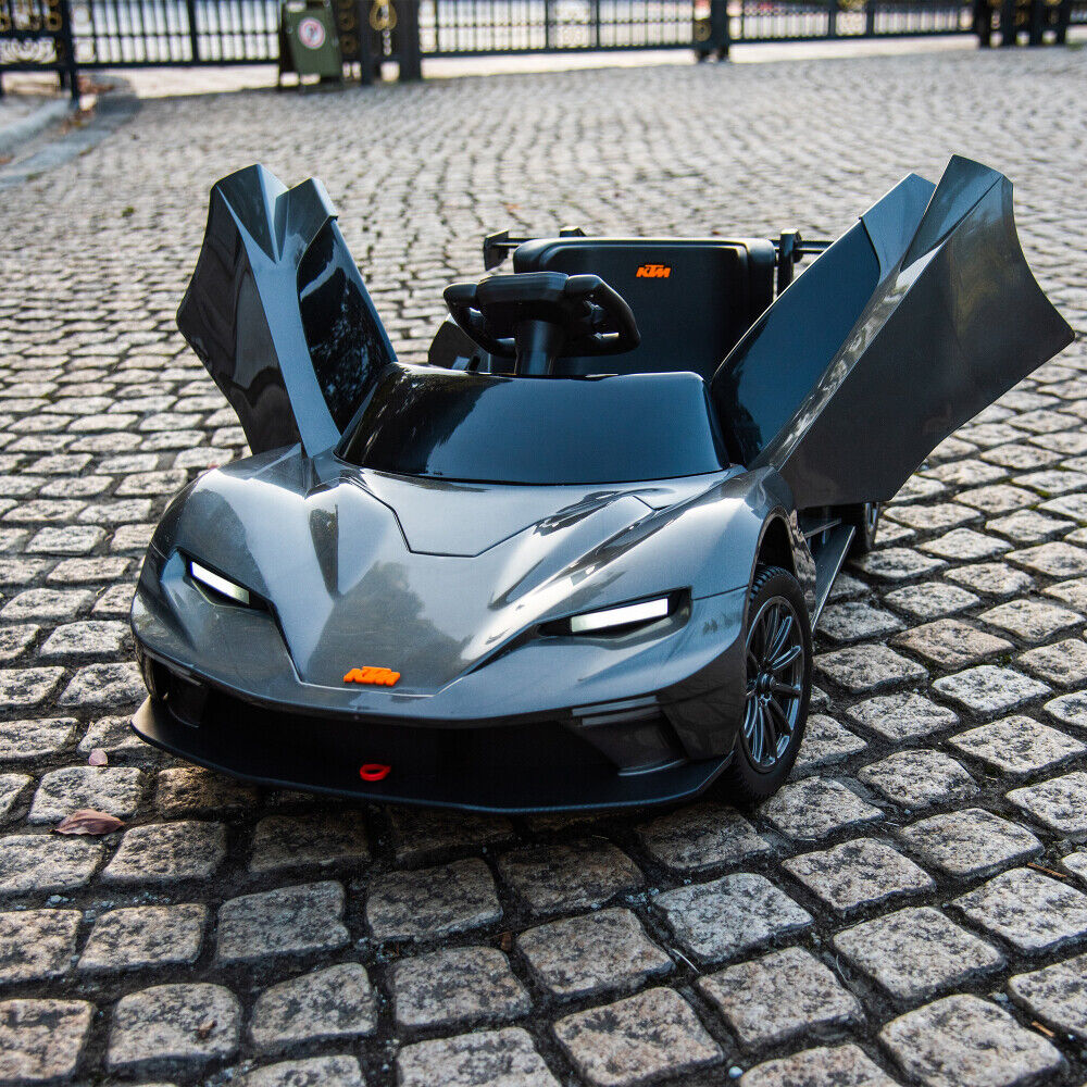 2.4G RC Electric Ride-On Car with MP3 Player and LED Lights - 3 Speeds for Kids