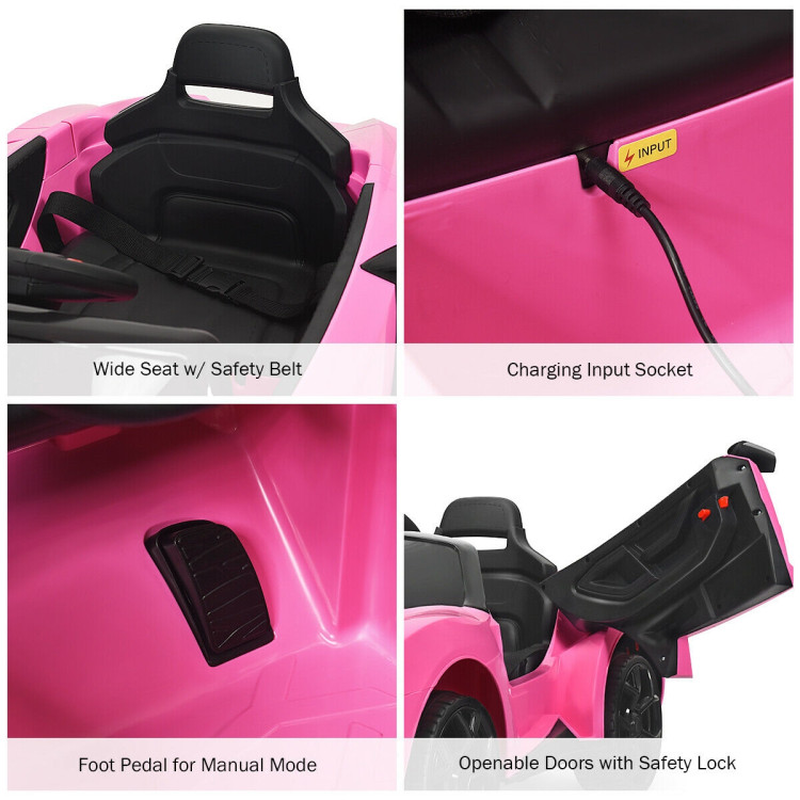 2.4G RC Electric Vehicle with Lights - 12V High Performance