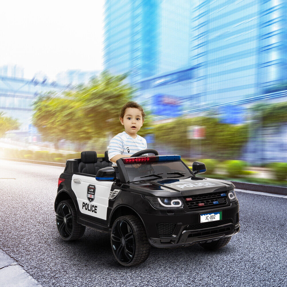 2.4G Remote Control Kids Police Ride On Car with LED Flashing Lights