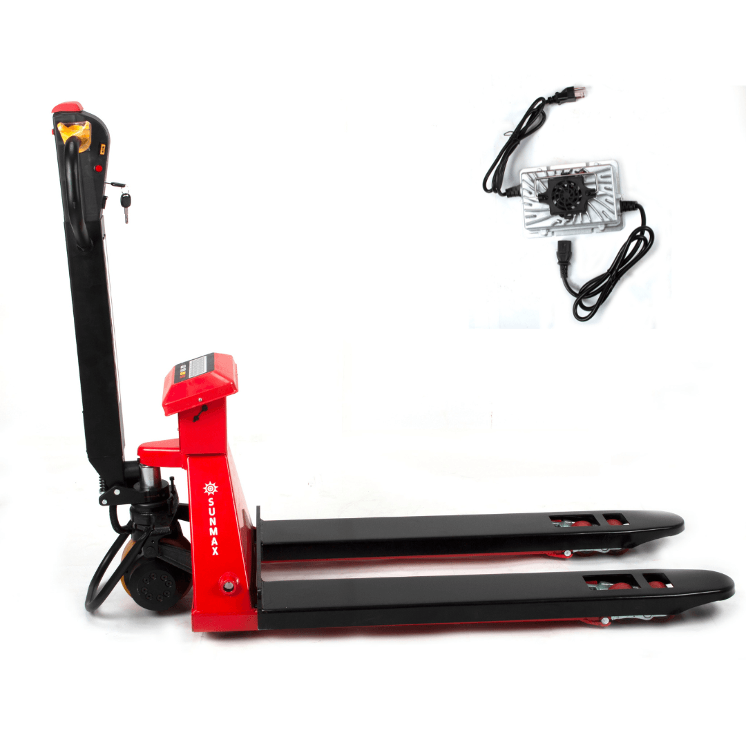 PT4400W Electric Pallet Jack with Built-In Scale, 4,400 lb Lithium-Powered Walk-Behind Pallet Jack