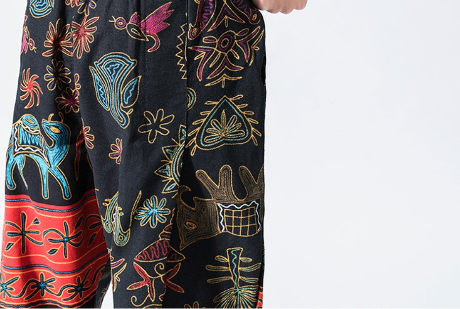 Chinese Style Lantern Nine Pants