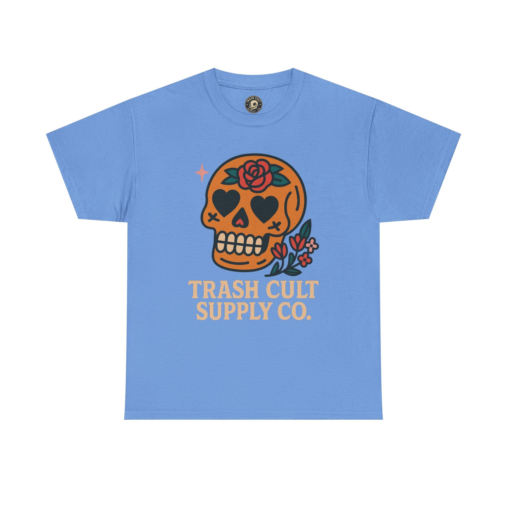 Sugar Skull T-Shirt – Trash Cult Supply Co. – Gildan 5000 Heavy Cotton Tee