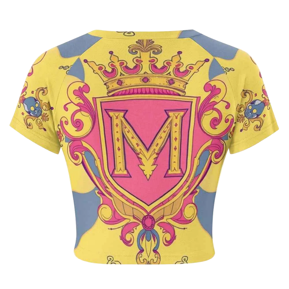 MUNSIEUR Tight cropped navel-baring T-shirt