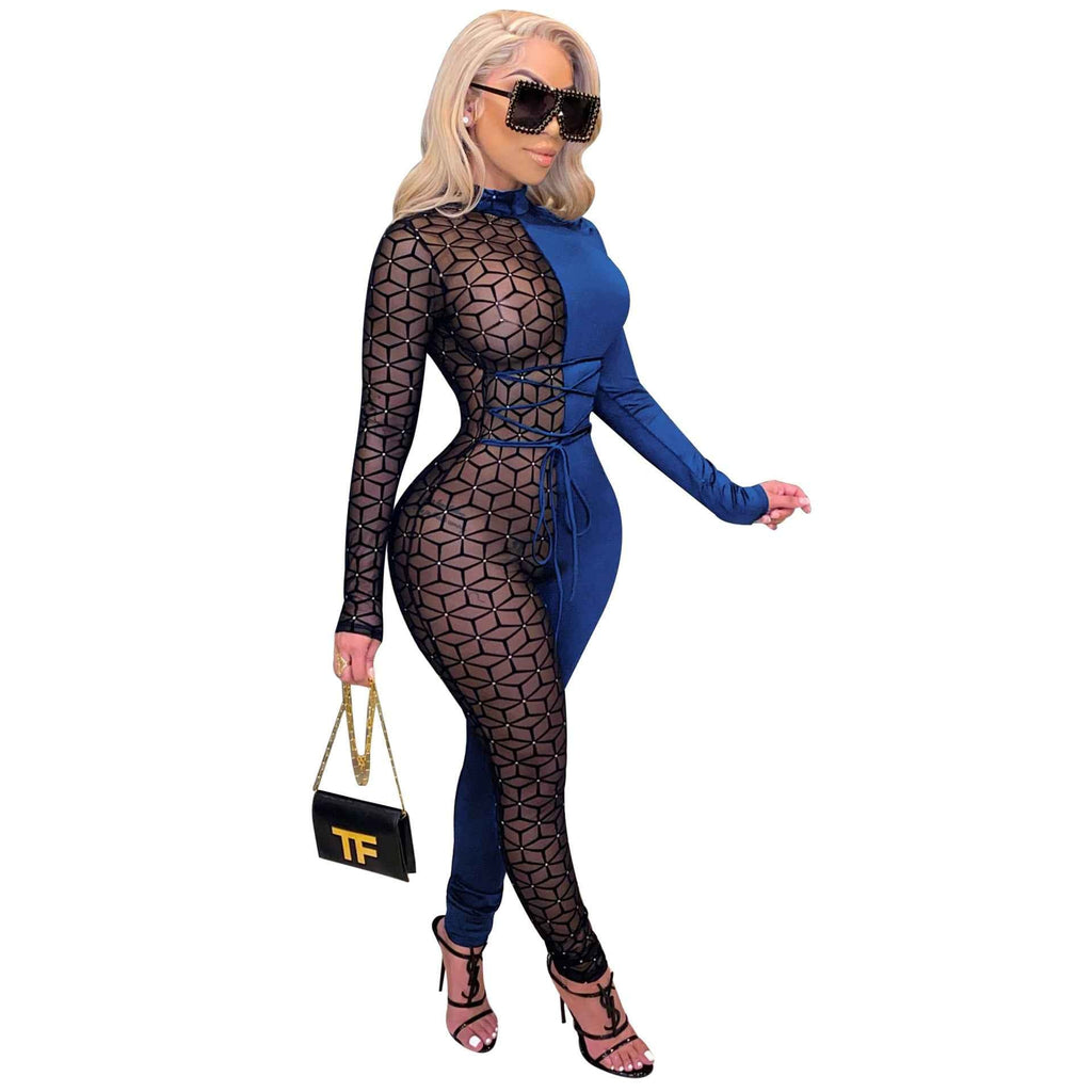 Slim Fit One Piece Nightclub Uniform Jumpsuit
