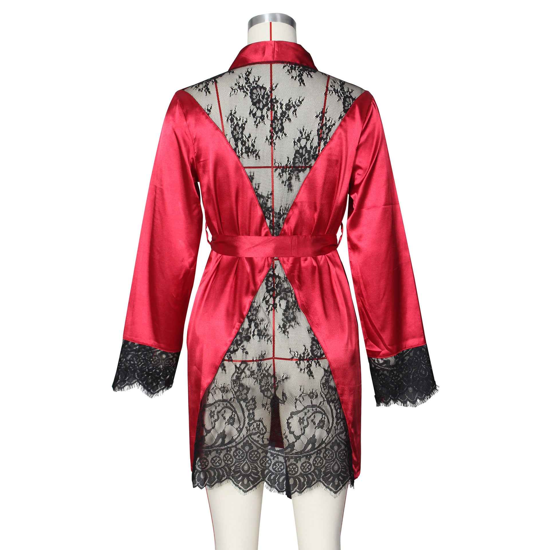 Ladies Robe Sexy Red