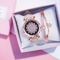 Women's Rotating Luxury Watch Set Casual Design