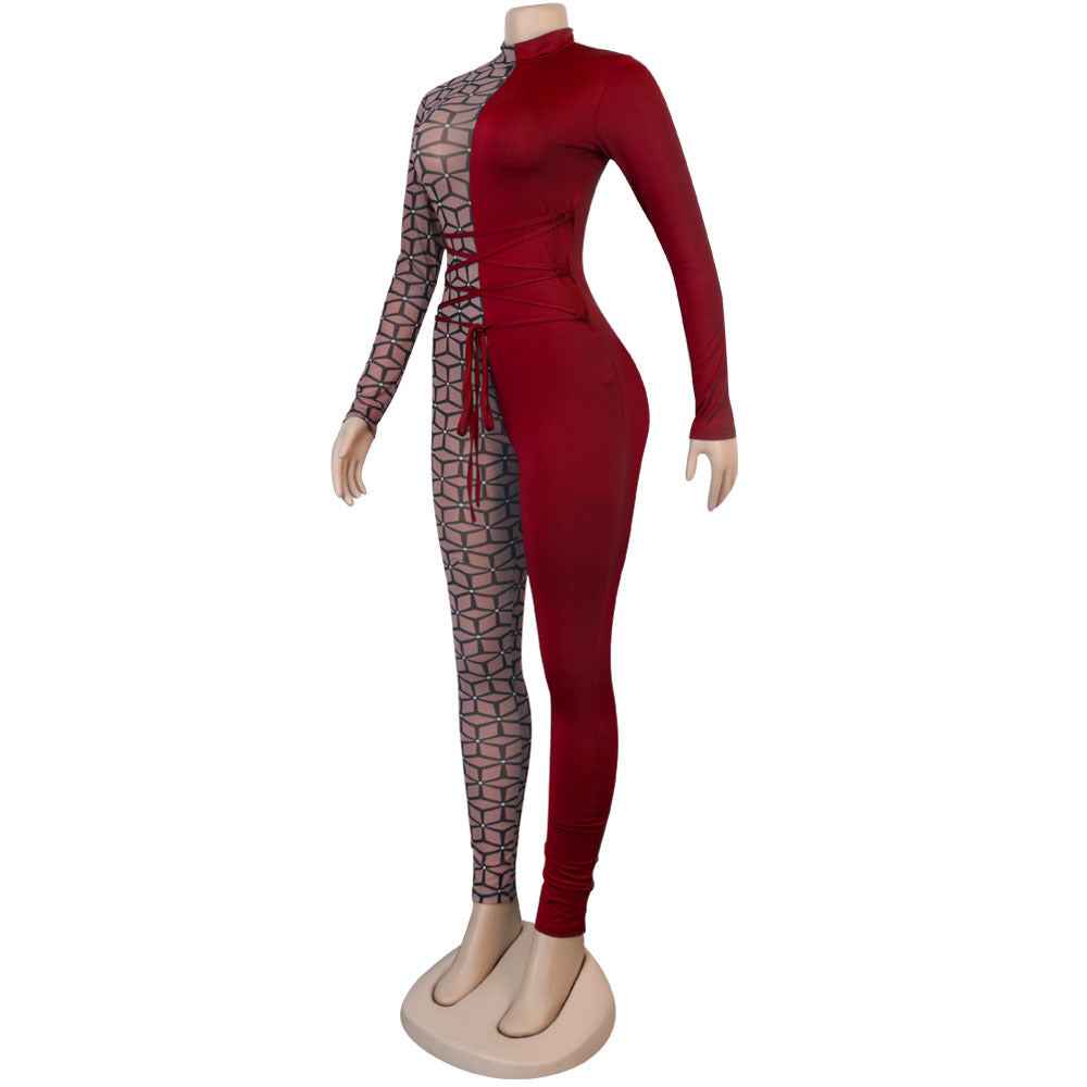 Slim Fit One Piece Nightclub Uniform Jumpsuit