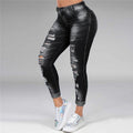 Women's Jeans Ripped Holes Stretch Jeans