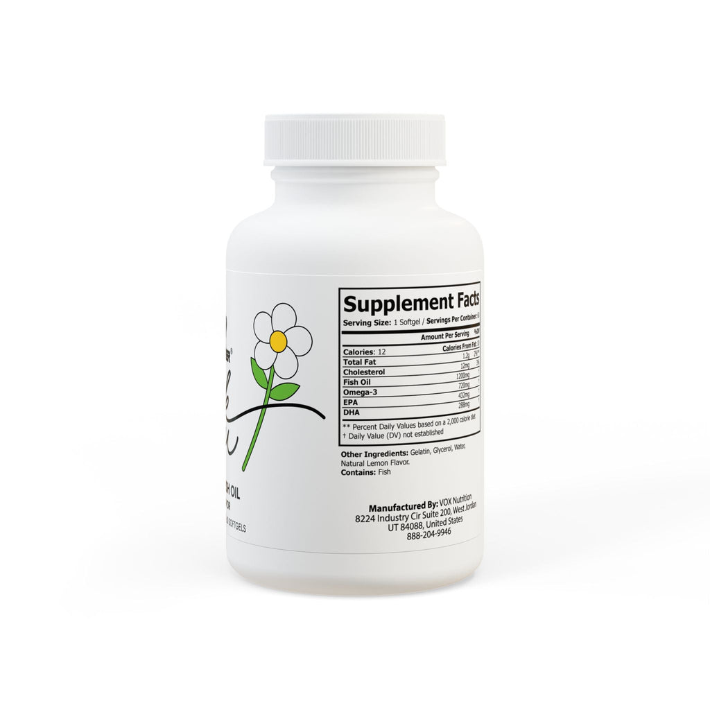 Omega 3 Fish Oil Supplement (60 Softgels)
