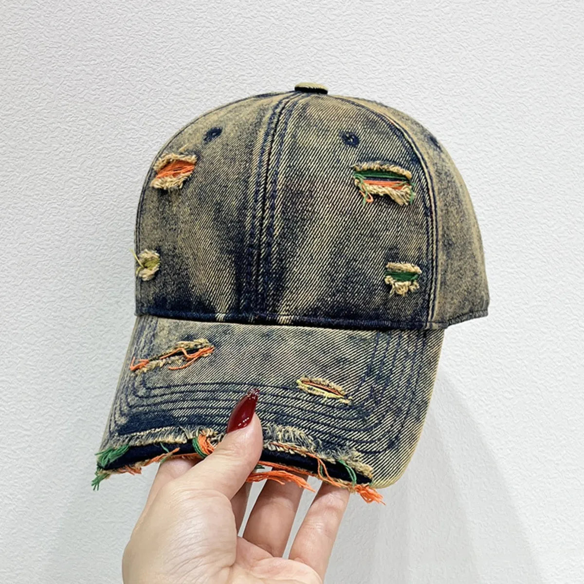 Distressed Adjustable Baseball Hat Accessories