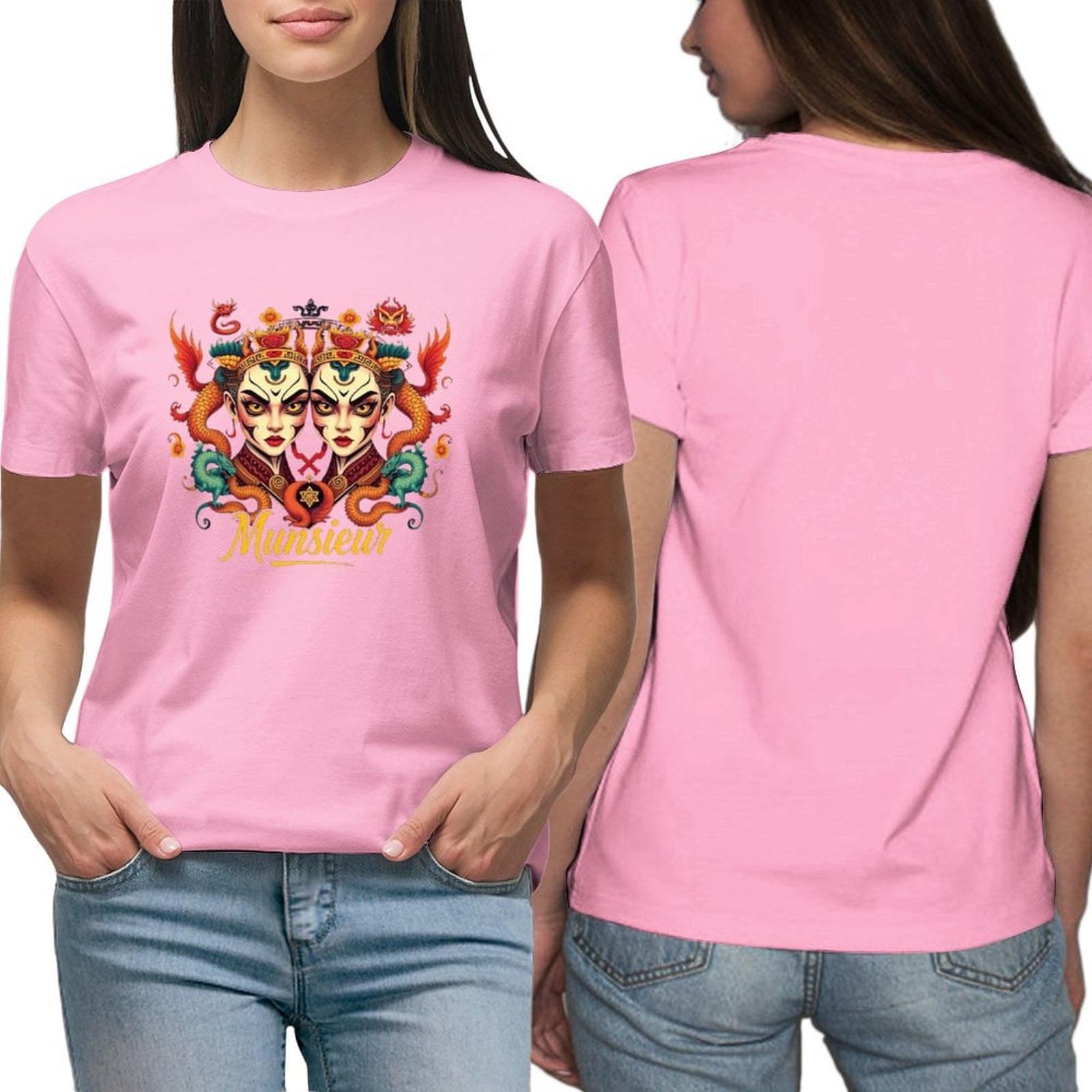 Munsieur T-Shirt for Women: Classic Comfort with a Contemporary Twist for Her