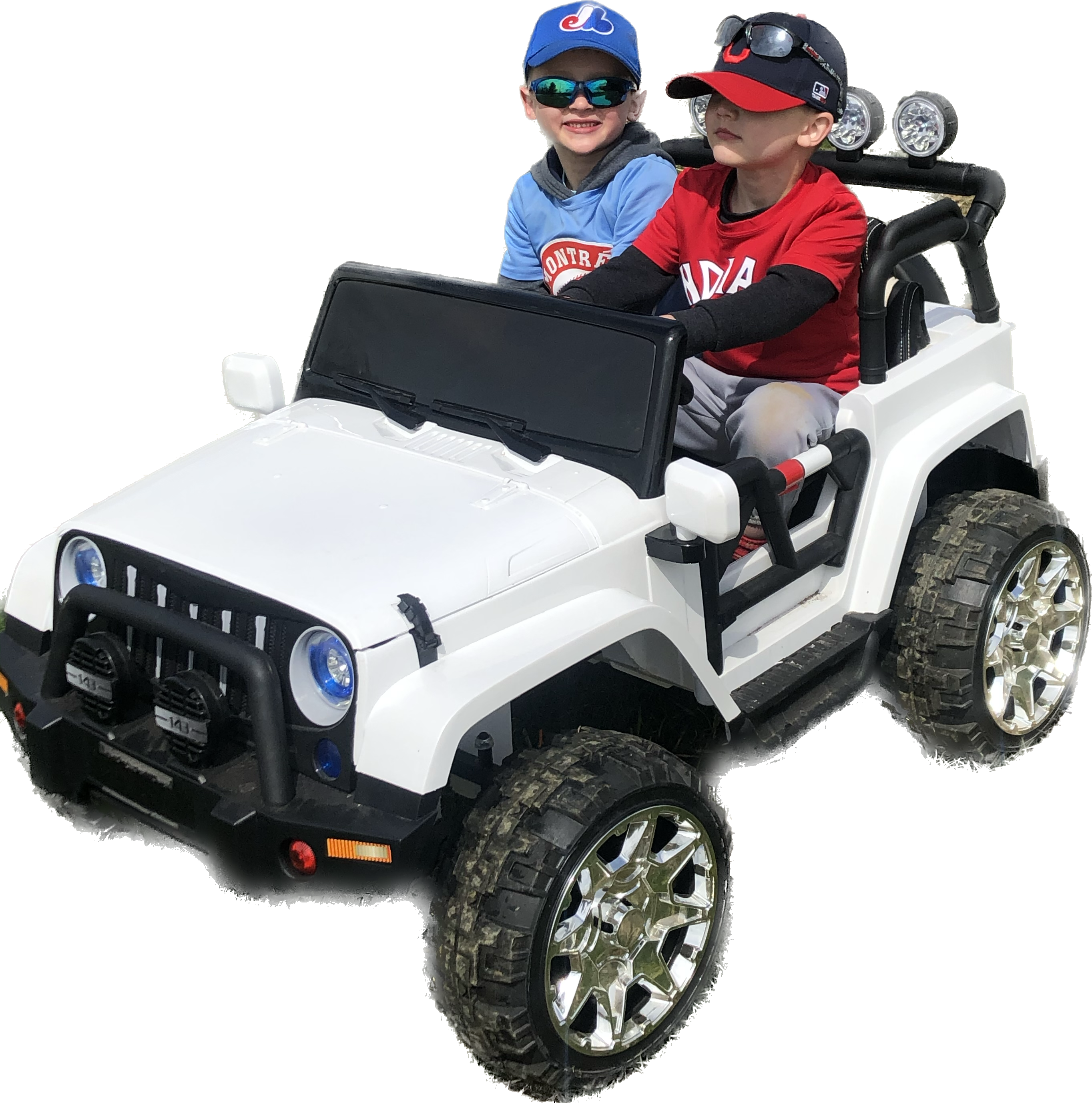 Ride On Car Kids Jeep Style 4x4 W/Rubber Tires 24 Volt