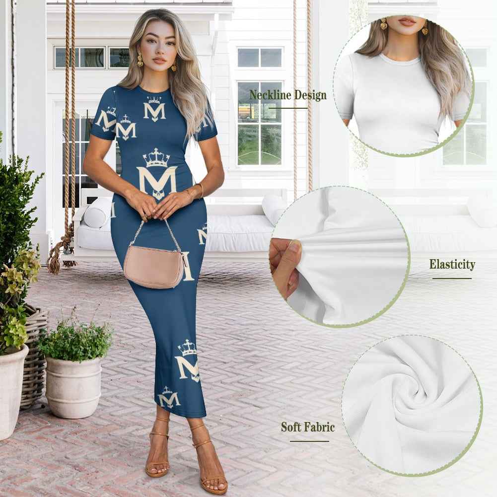 MUNSIEUR Women's Long Sleeve Dress - Luxury Gothic Streetwear