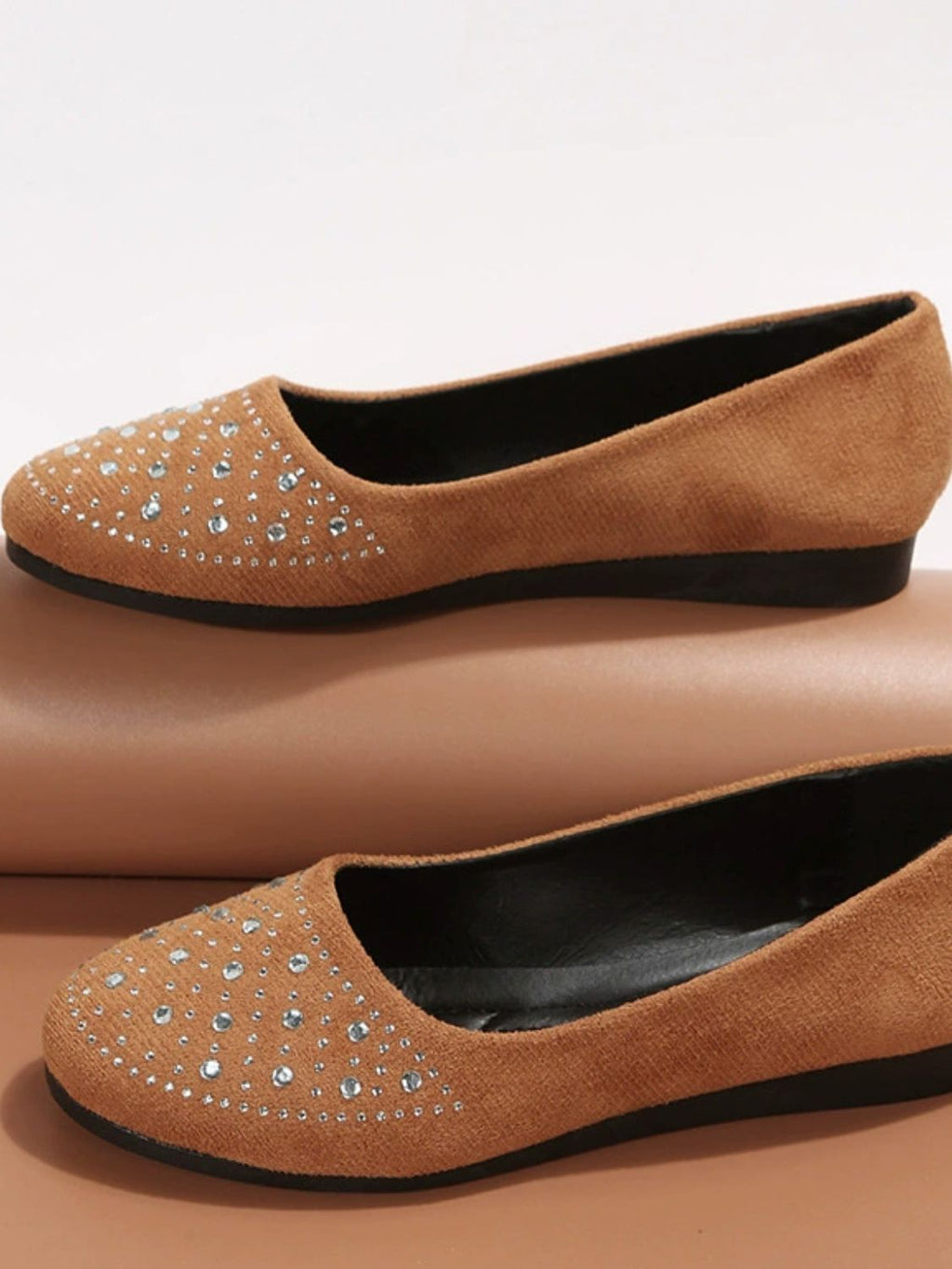 Women's Rhinestone Flats Slip-Ons
