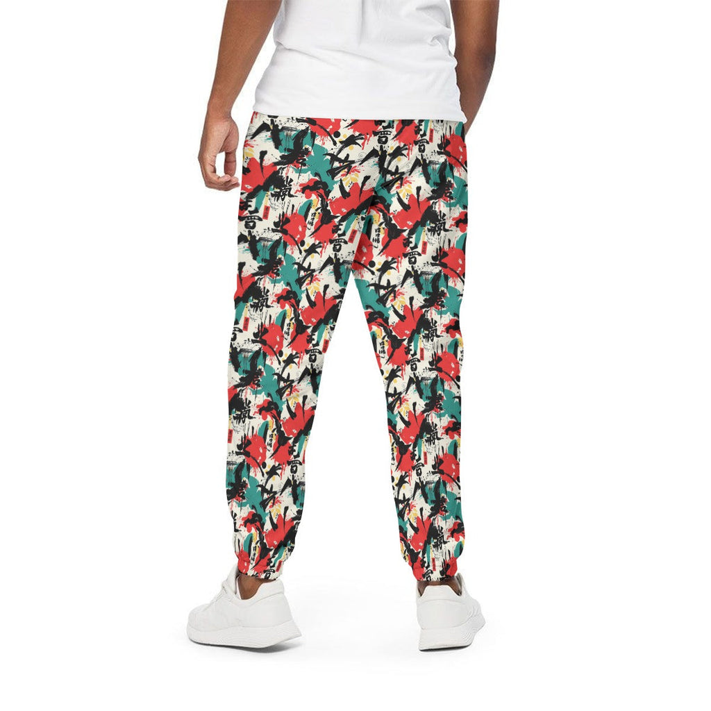 Men's 310GSM Warm All-Over Print Joggers – Heavy Cotton | MUNSIEUR