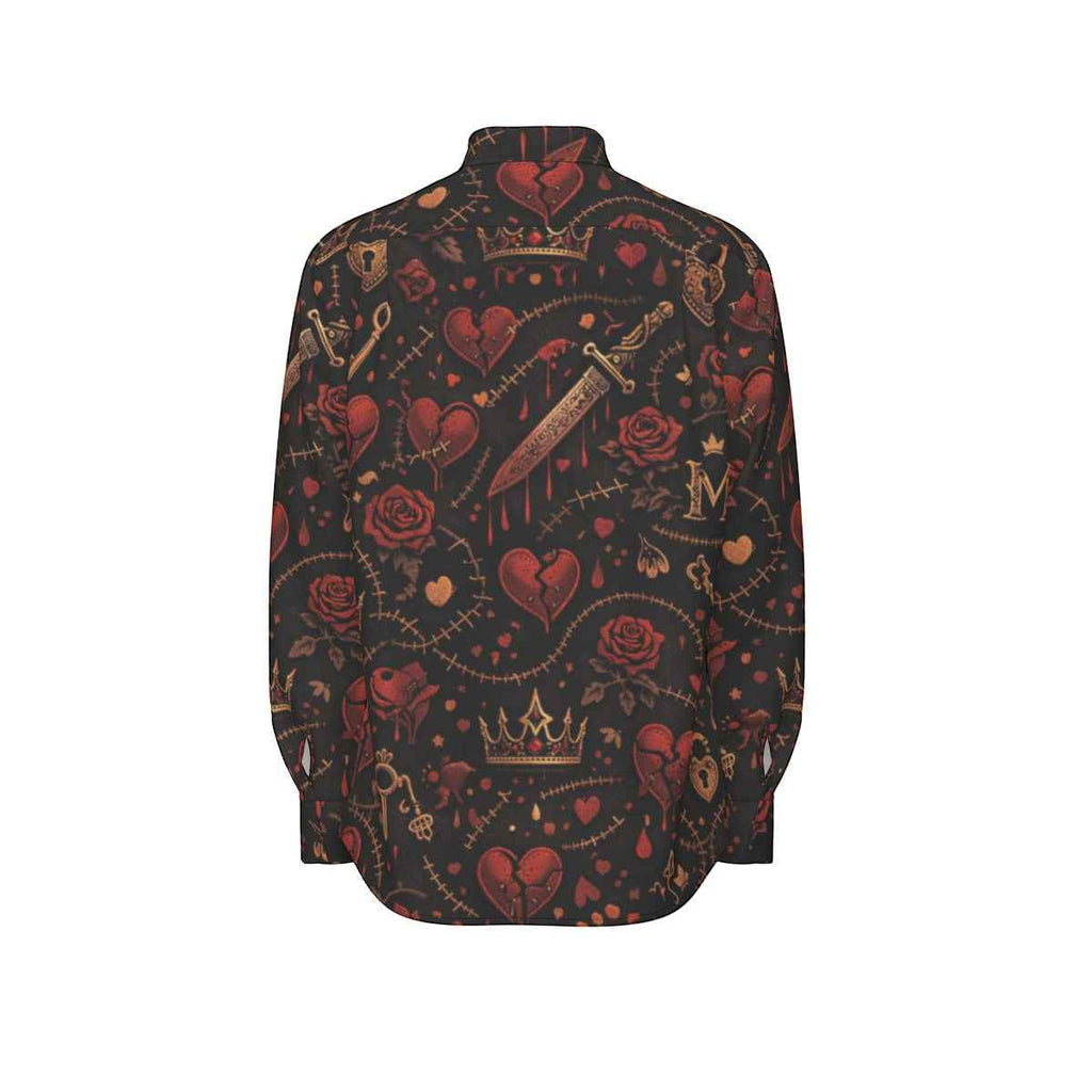 MUNSIEUR All-Over Print Men's Long Sleeve Tee Valentine's Day Collection