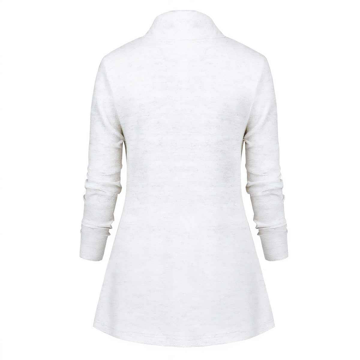MUNSIEUR Basic Women's Draped Long Sleeve Blouse