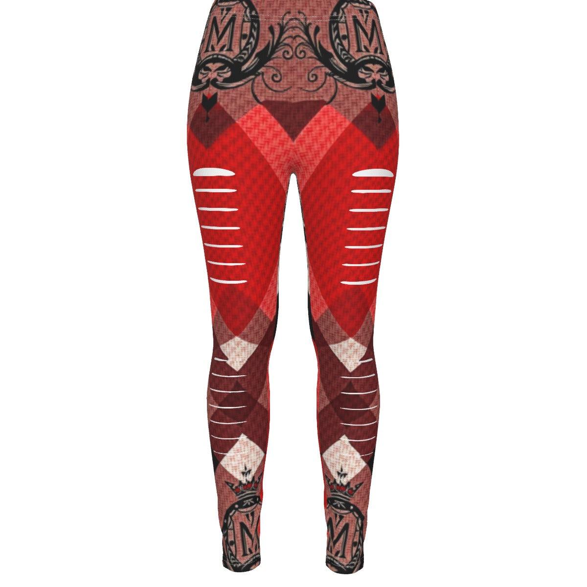 MUNSIEUR All-Over Print Women's Ripped Leggings