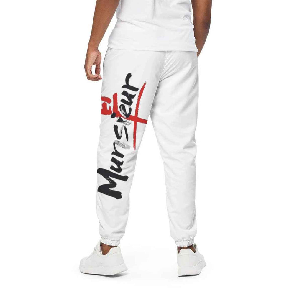 Men's White Joggers - Signature for Athletic Wear