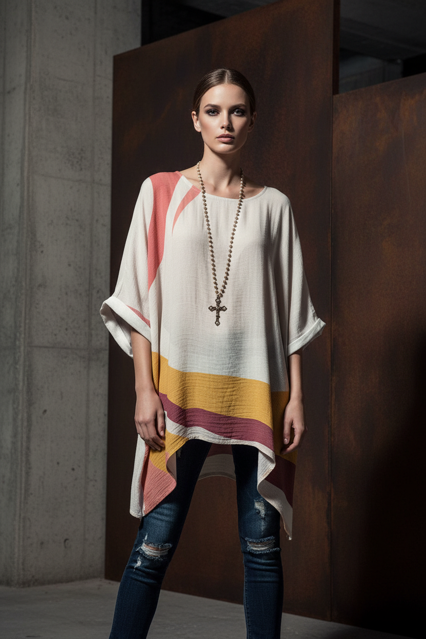 All-Over Print Women's Bat Sleeve Shirt