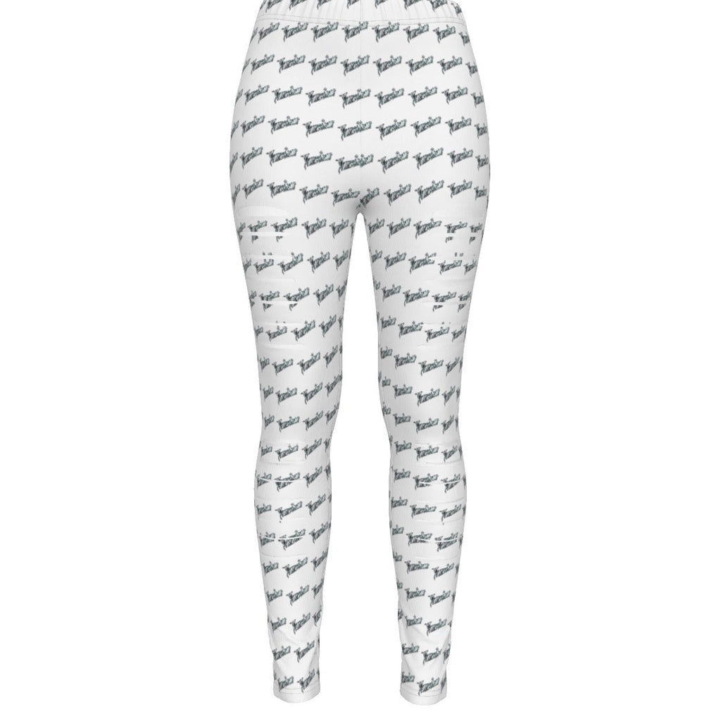 MUNSIEUR All-Over Print Women's Ripped Leggings