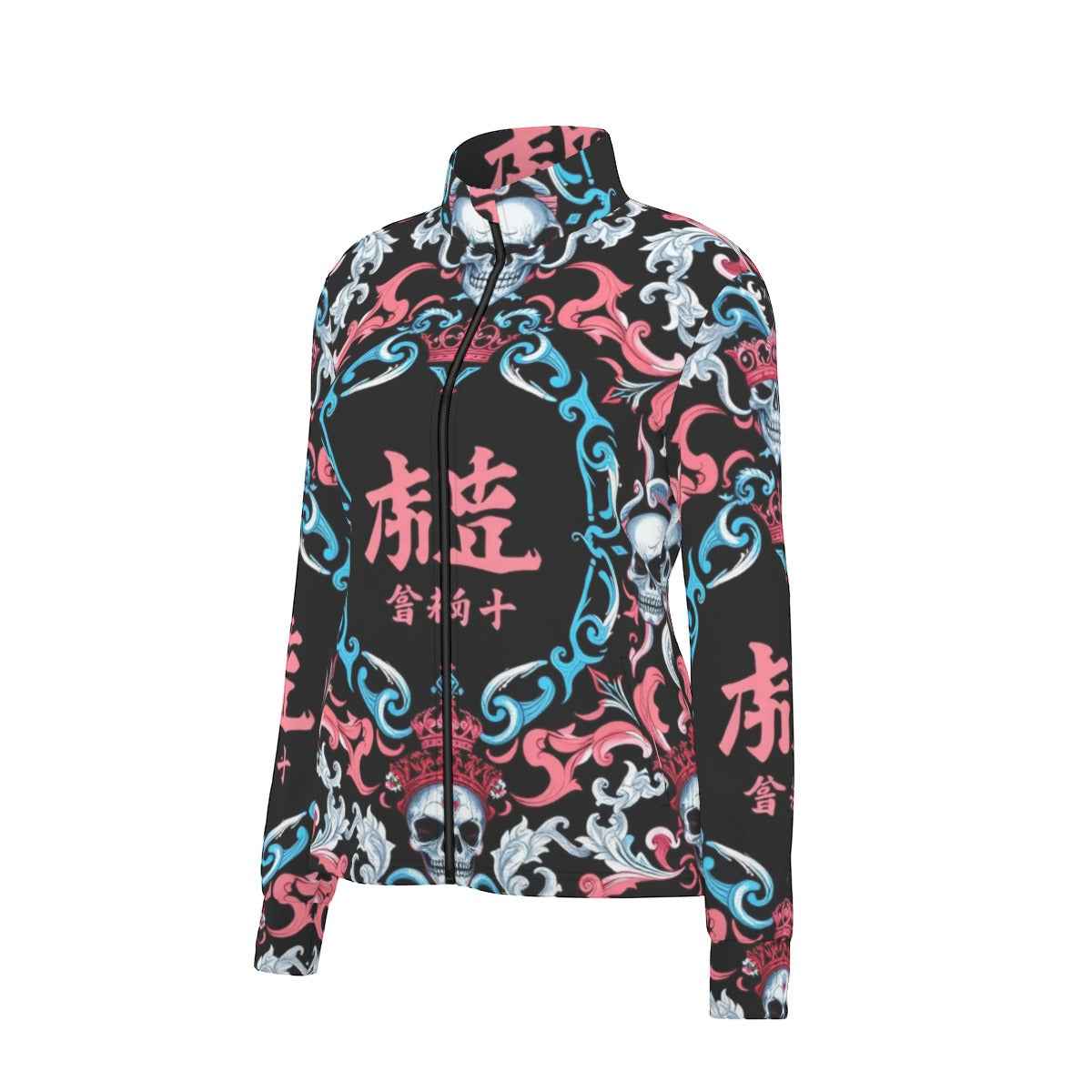 MUNSIEUR All-Over Print Women's Long Sleeve Thumbhole Jacket