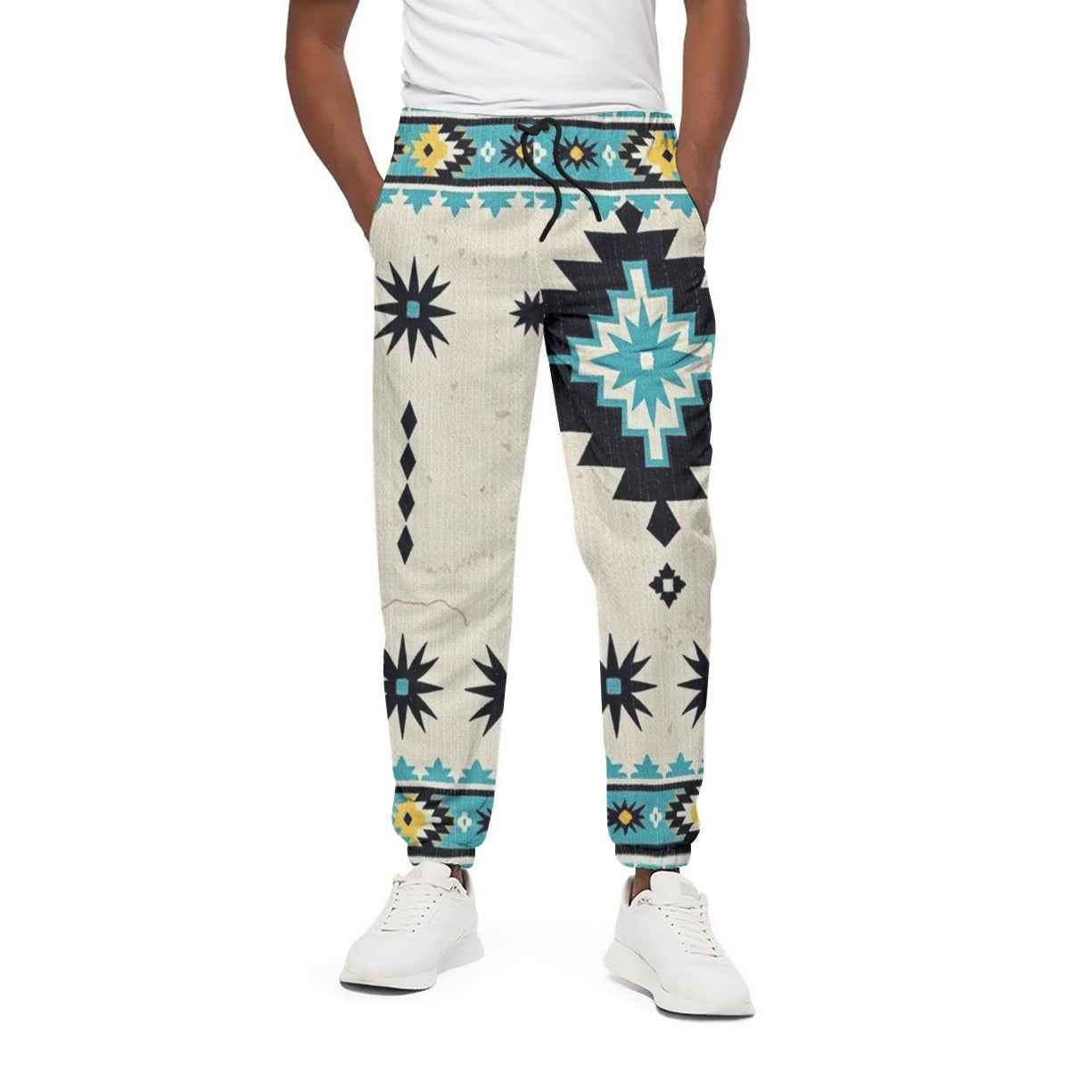 Men's Tribal Print Joggers - All-Over Print for Men