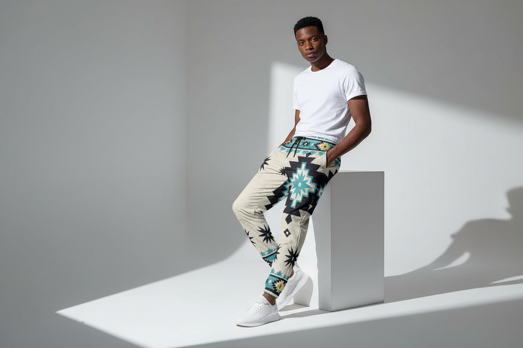 Men's Tribal Print Joggers - All-Over Print for Men