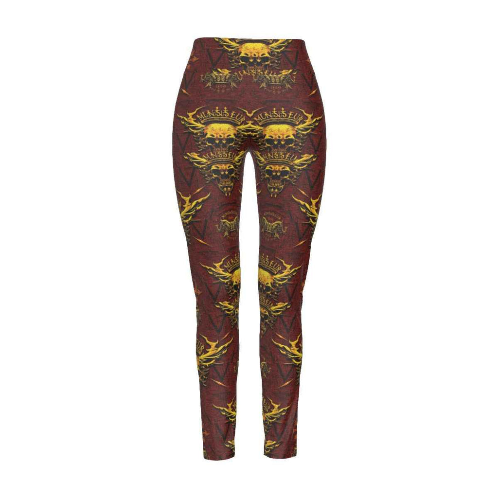 MUNSIEUR All-Over Print Women's High Waist Leggings | Side Stitch Closure New Arrivals