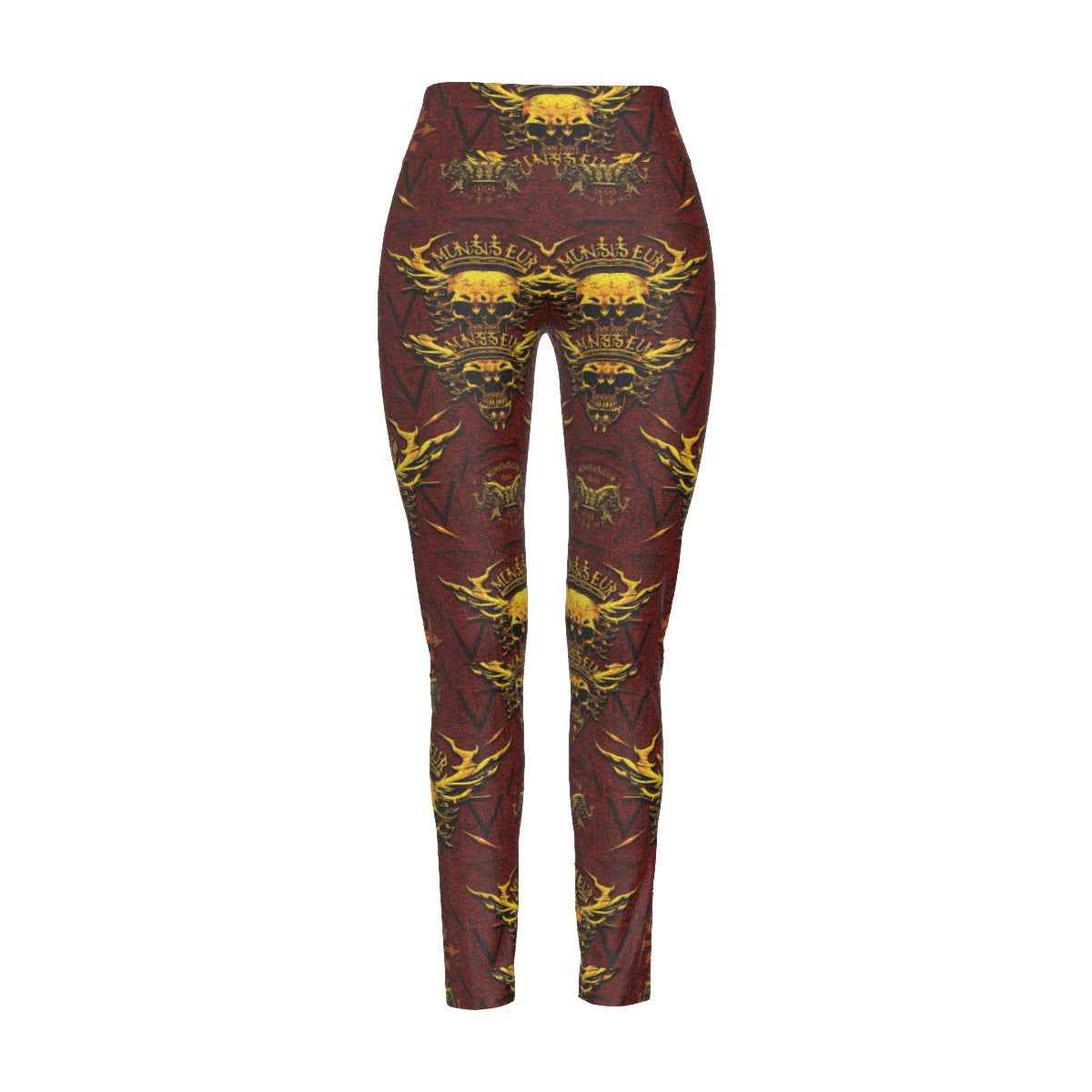 MUNSIEUR All-Over Print Women's High Waist Leggings | Side Stitch Closure New Arrivals