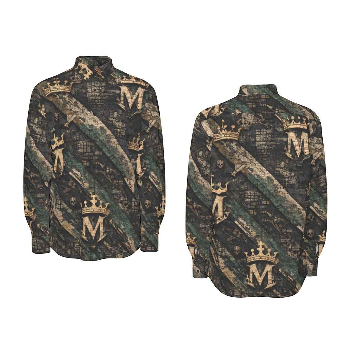 MUNSIEUR All-Over Print Men's Long Sleeve Tee