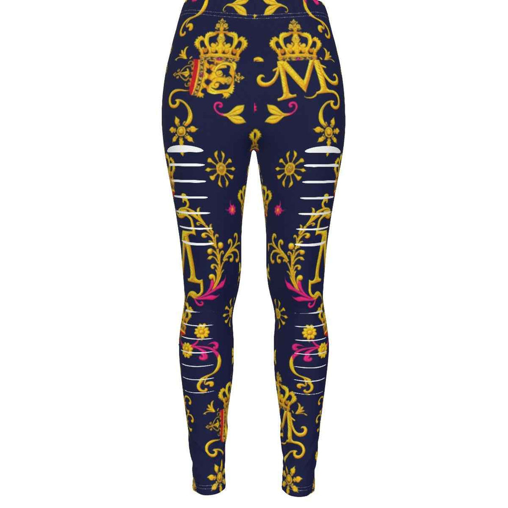 MUNSIEUR All-Over Print Women's Ripped Leggings