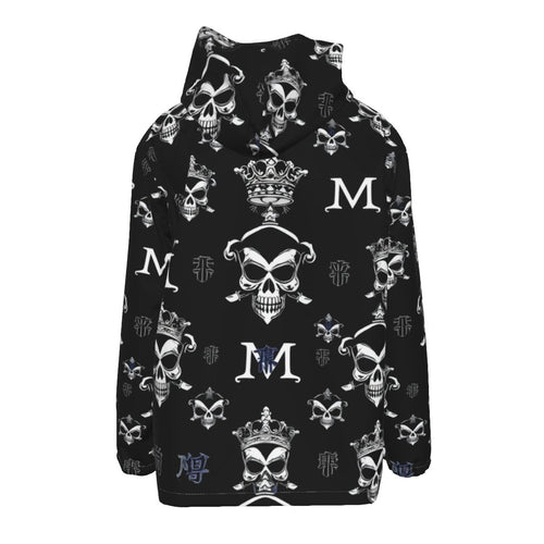 All-Over Print Men's Windbreaker Coat w Zipper
