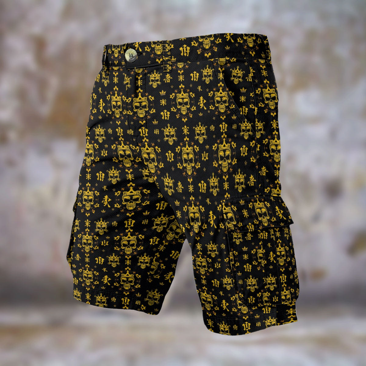 Munsieur Men's Cargo Shorts - Durable Denim-Like Fabric, Relaxed Fit