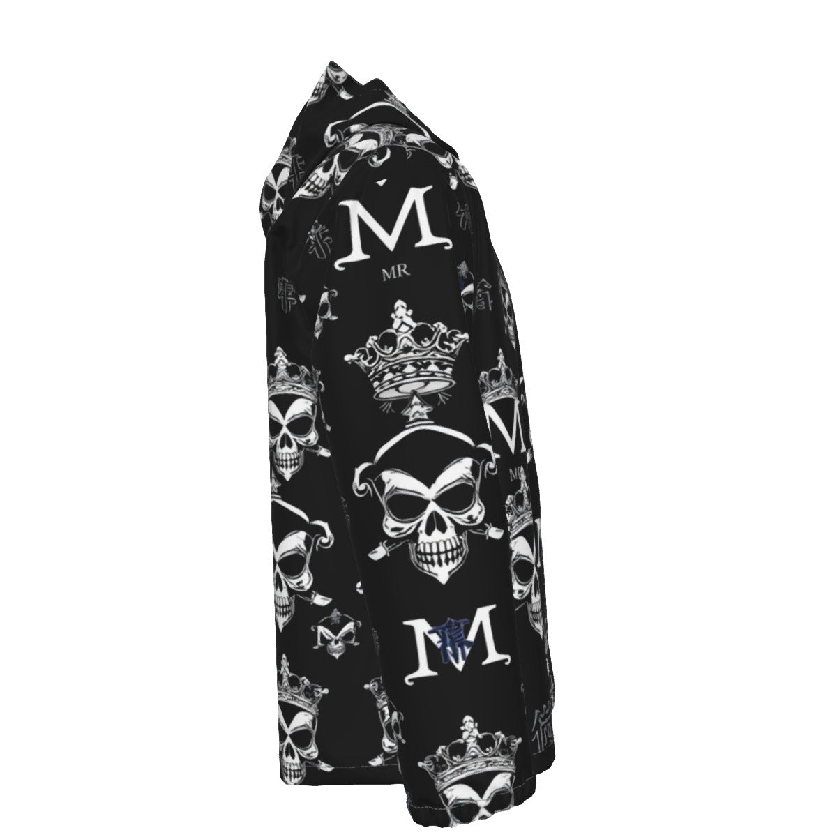 All-Over Print Men's Windbreaker Coat w Zipper