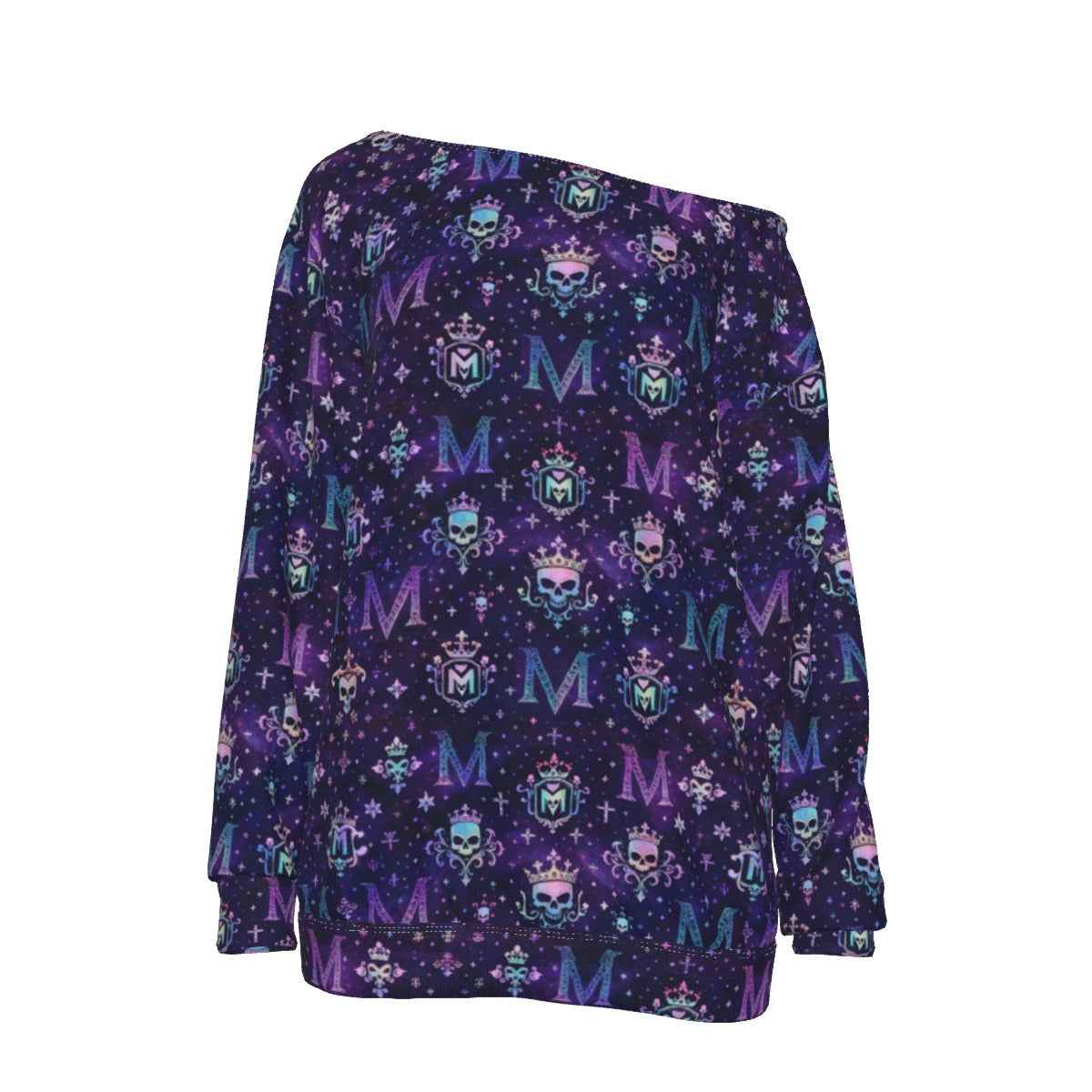 MUNSIEUR All-Over Print Women's Off-Shoulder Sweatshirt