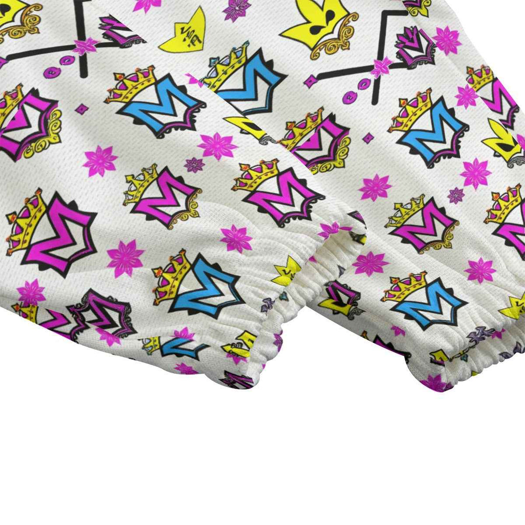 Women's Leggings MUNSIEUR All-Over Print Knitted Fleece "Bubble Gums"