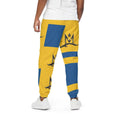 Yellow 310GSM All-Over Print Joggers – Heavy Cotton | MUNSIEUR