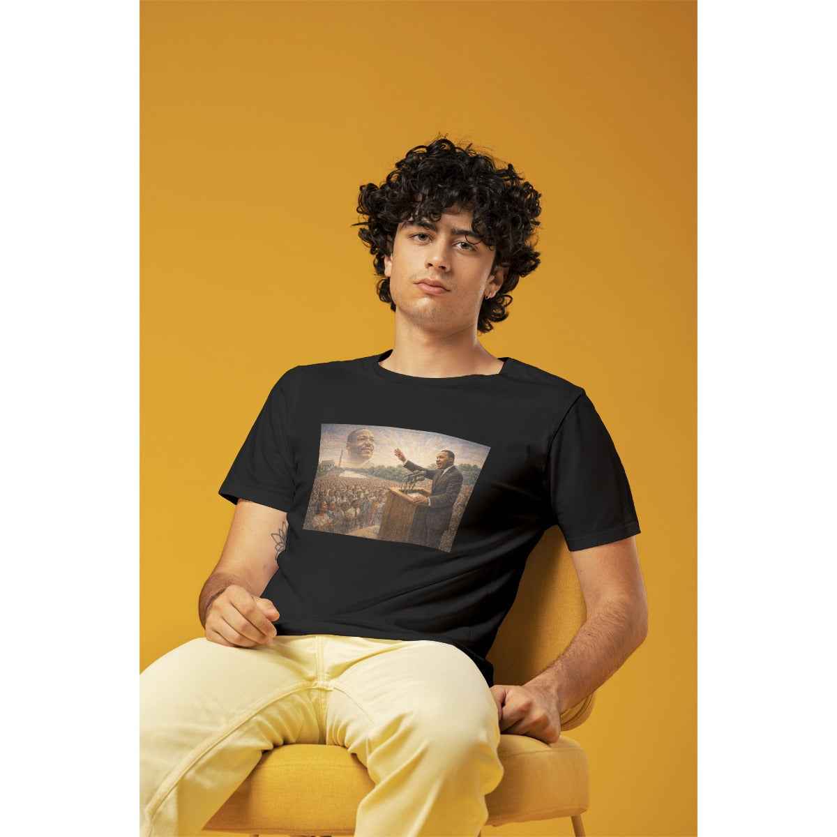 MUNSIEUR Men's Tee MLK Collection "The Speech"