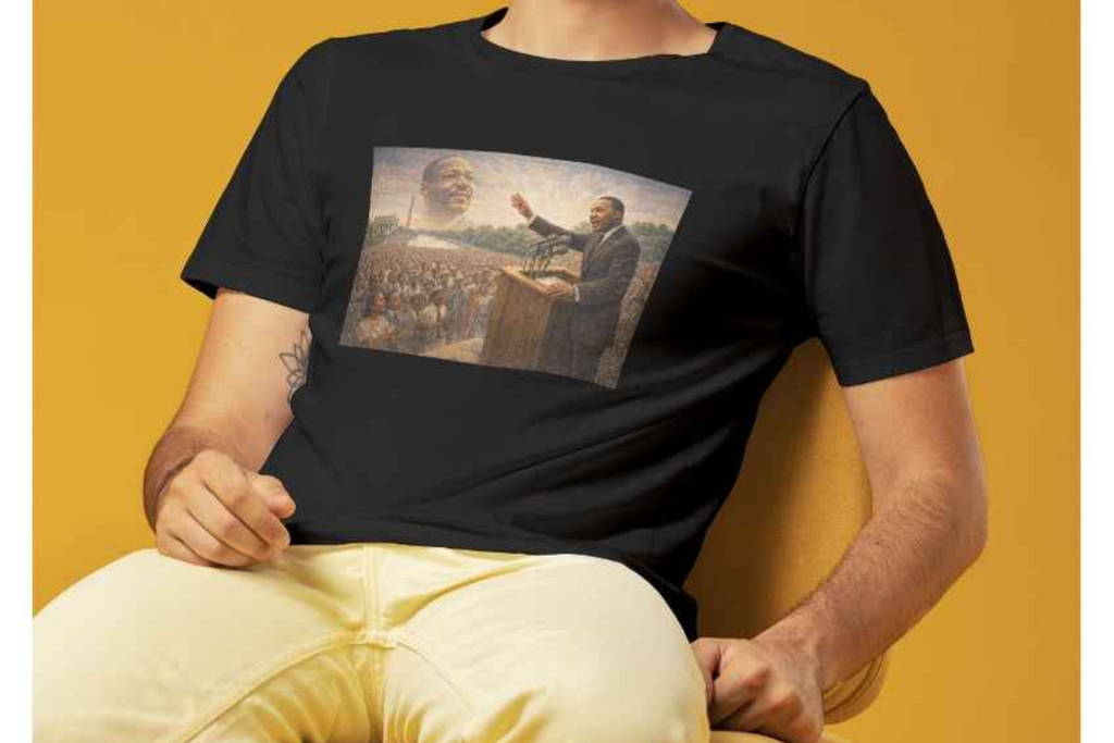 MUNSIEUR Men's Tee MLK Collection "The Speech"