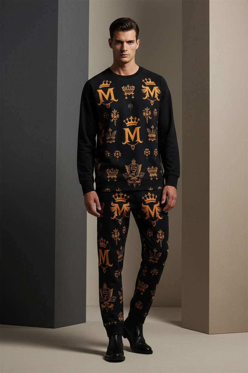 MUNSIEUR All-Over Print Joggers Set