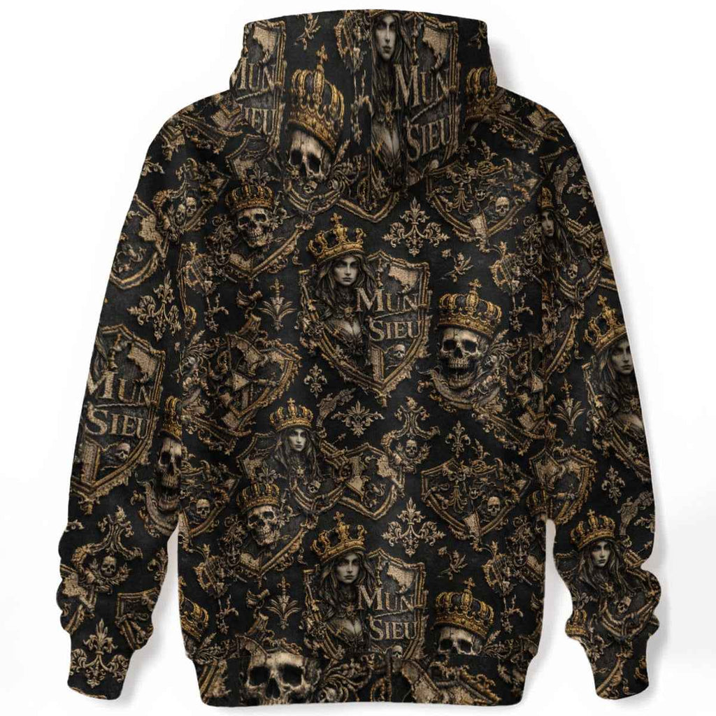 Men's All-Over Print Pullover Hoodie - 310GSM Cotton | MUNSIEUR