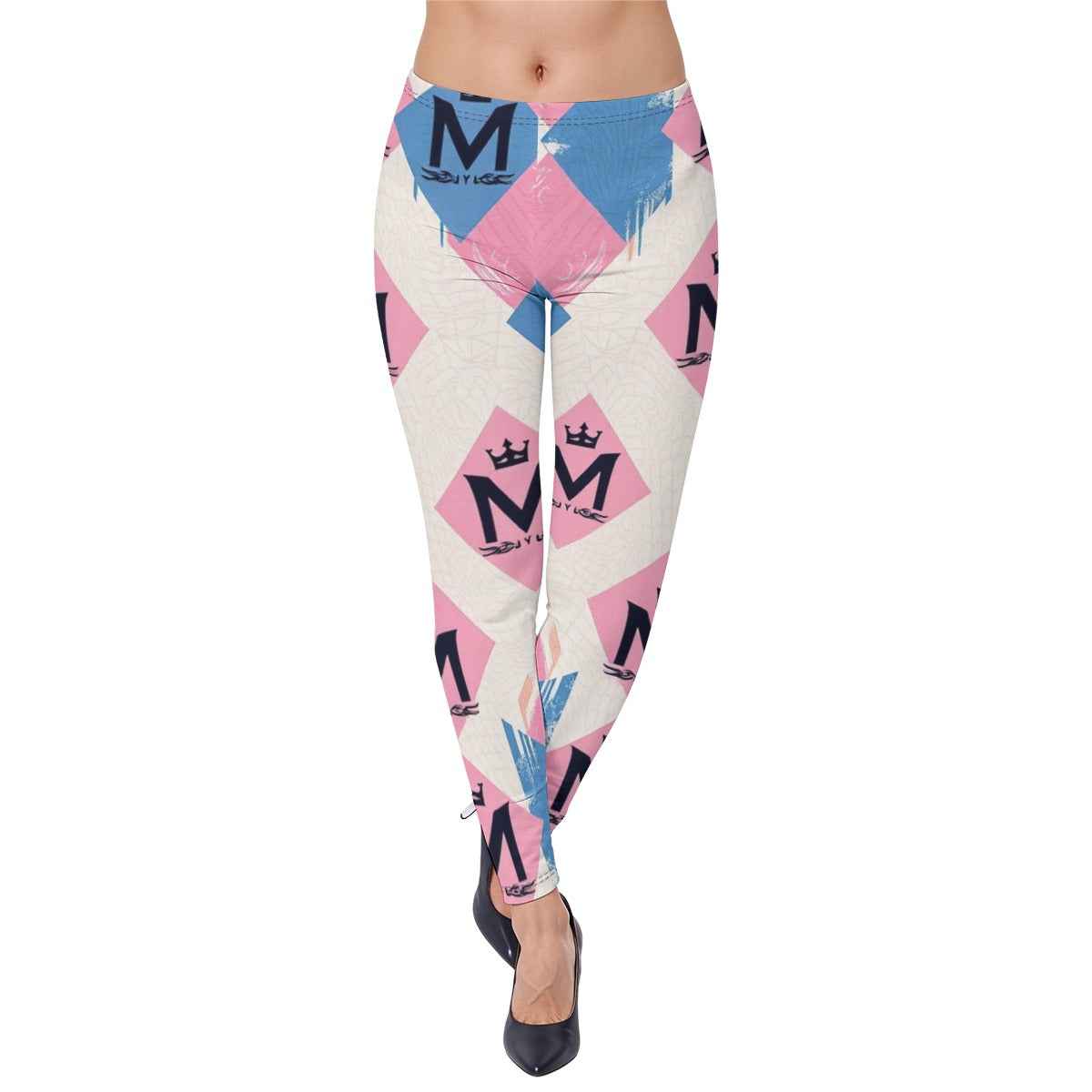 MUNSIEUR All-Over Print Women's High-Stretch Leggings