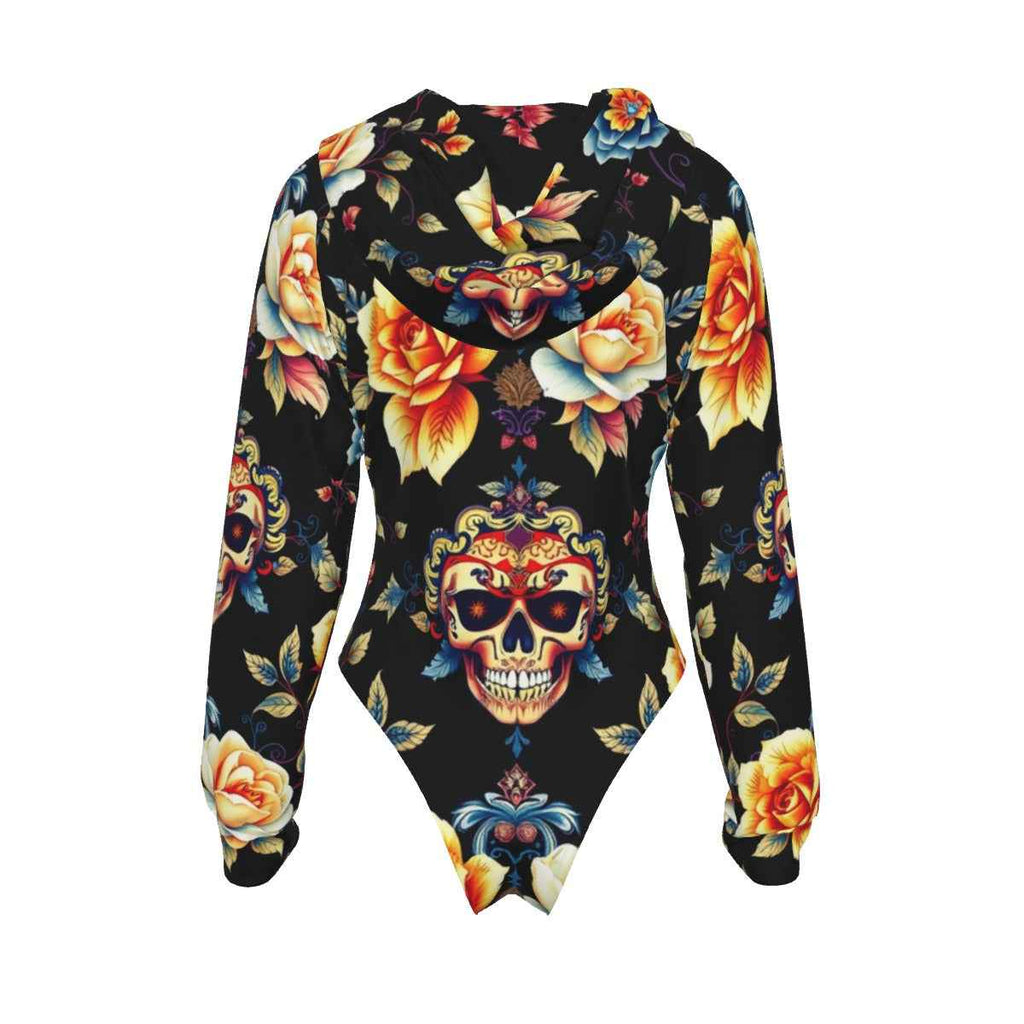 MUNSIEUR All-Over Print Women's Raglan Sleeve with Lining Bodysuit