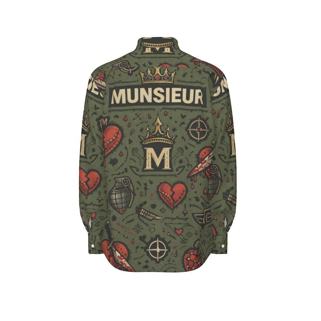 MUNSIEUR All-Over Print Men's Long Sleeve Tee