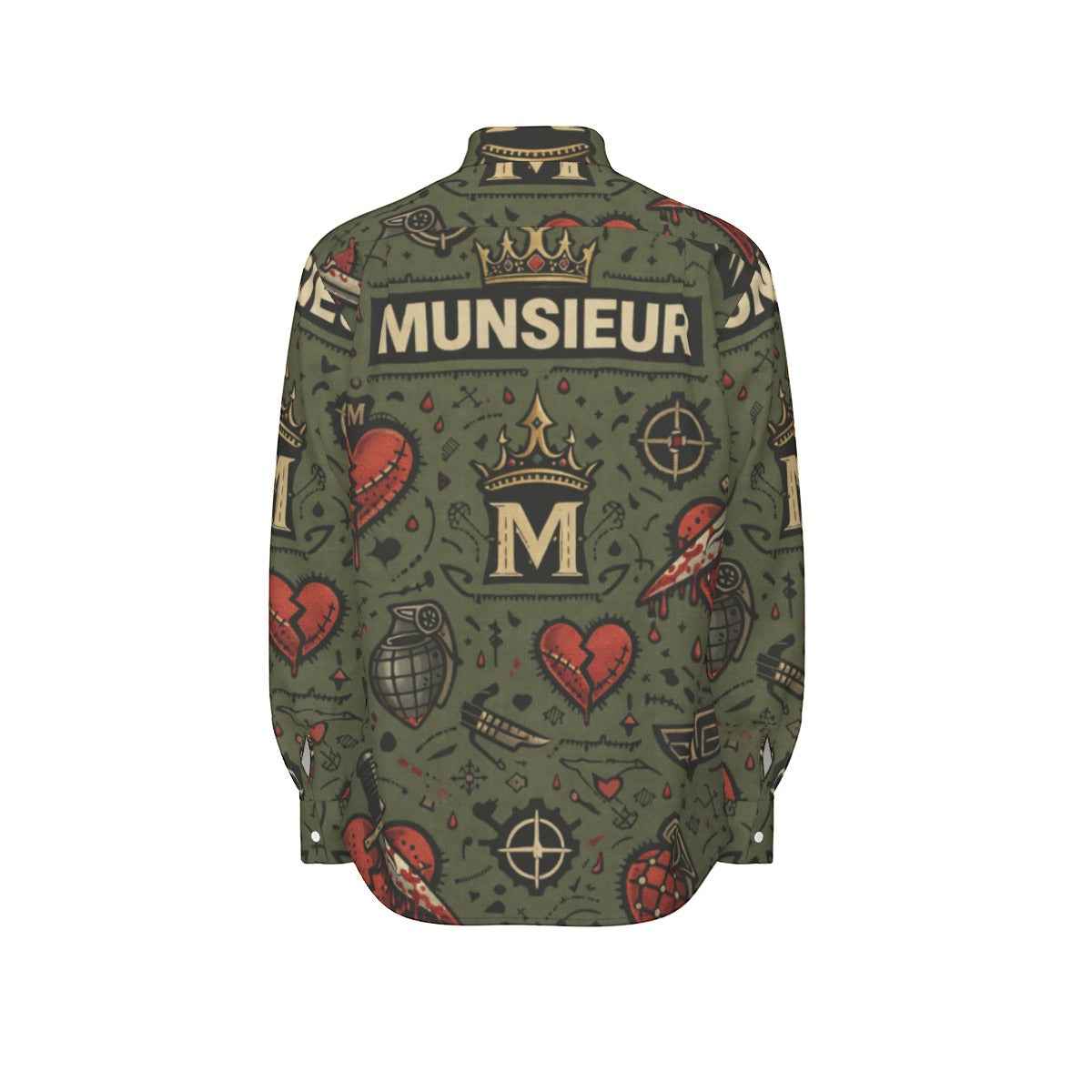 MUNSIEUR All-Over Print Men's Long Sleeve Tee
