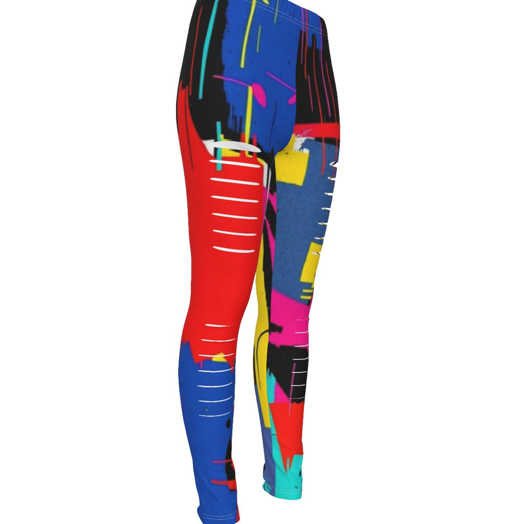MUNSIEUR All-Over Print Women's Ripped Leggings New Arrivals