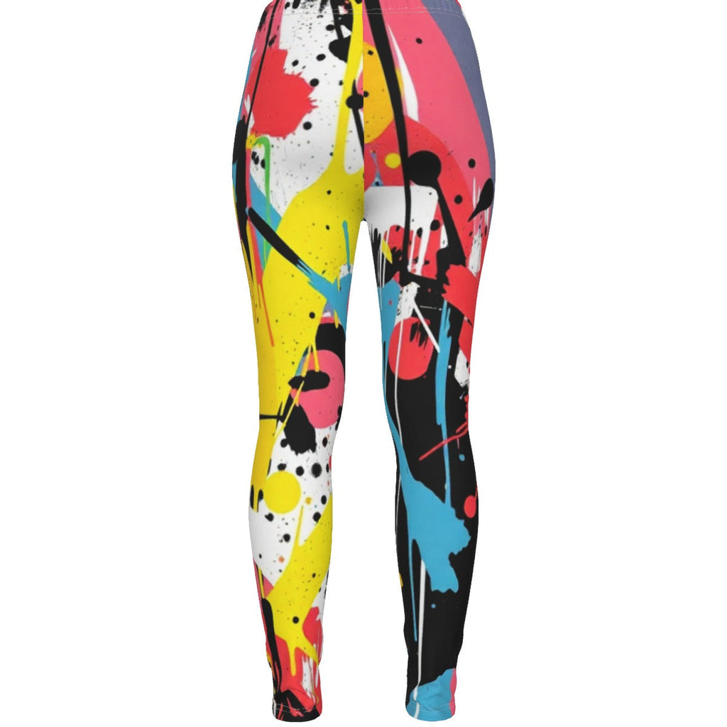 MUNSIEUR All-Over Print Women's Ripped Leggings