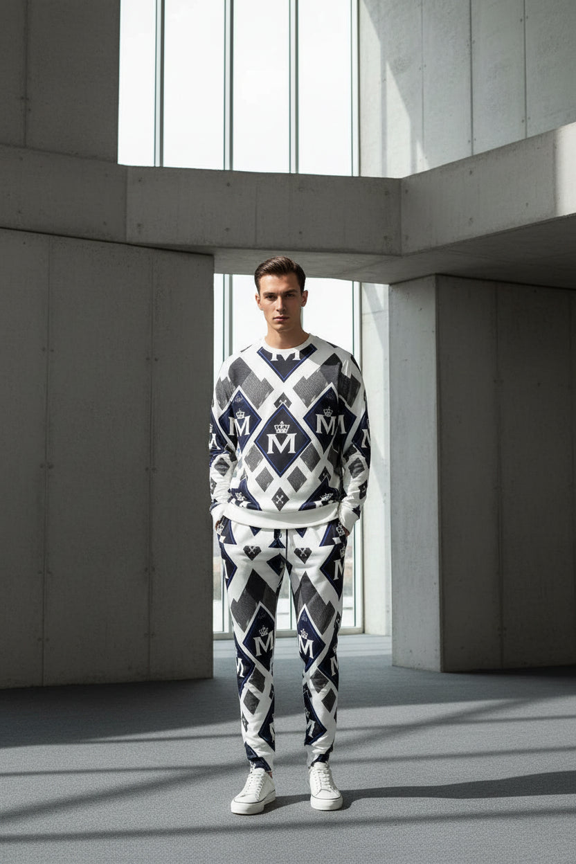 Buy MUNSIEUR Joggers Set All-Over Print for Men