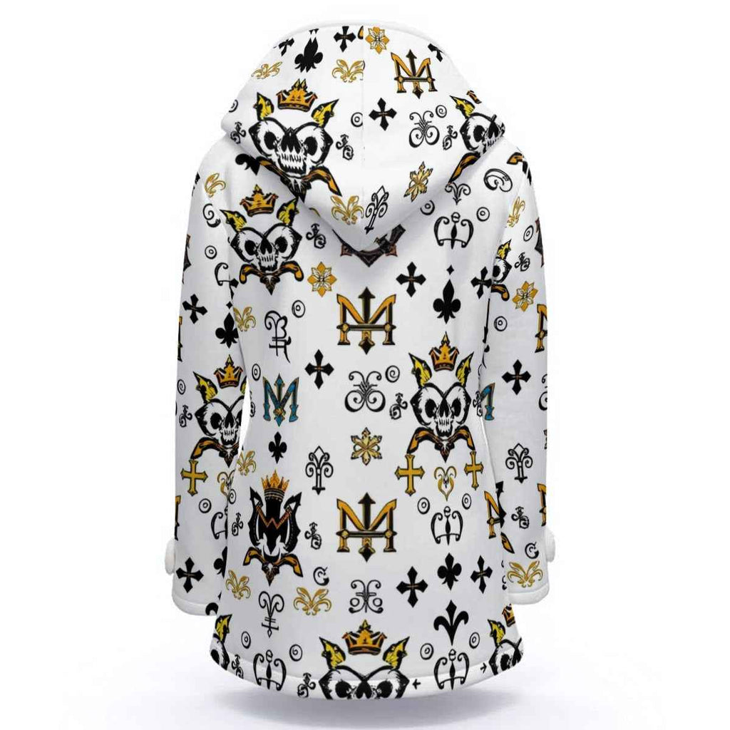 MUNSIEUR All-Over Print Women's Winter Jacket With Fleece